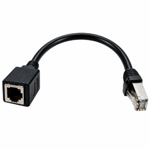 Cabo de Extensão Ethernet Cat6 RJ45 Macho para Fêmea de 30 cm
