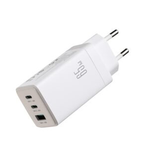 Carregador JOYROOM JR-TG10 65W GaN com 2 USB-C, USB-A e Cabo Type-C