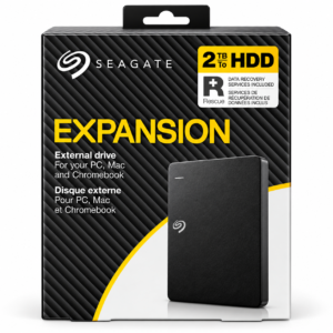 Disco Rígido Externo Portátil Seagate Expansion 2 TB — USB 3.0, Preto