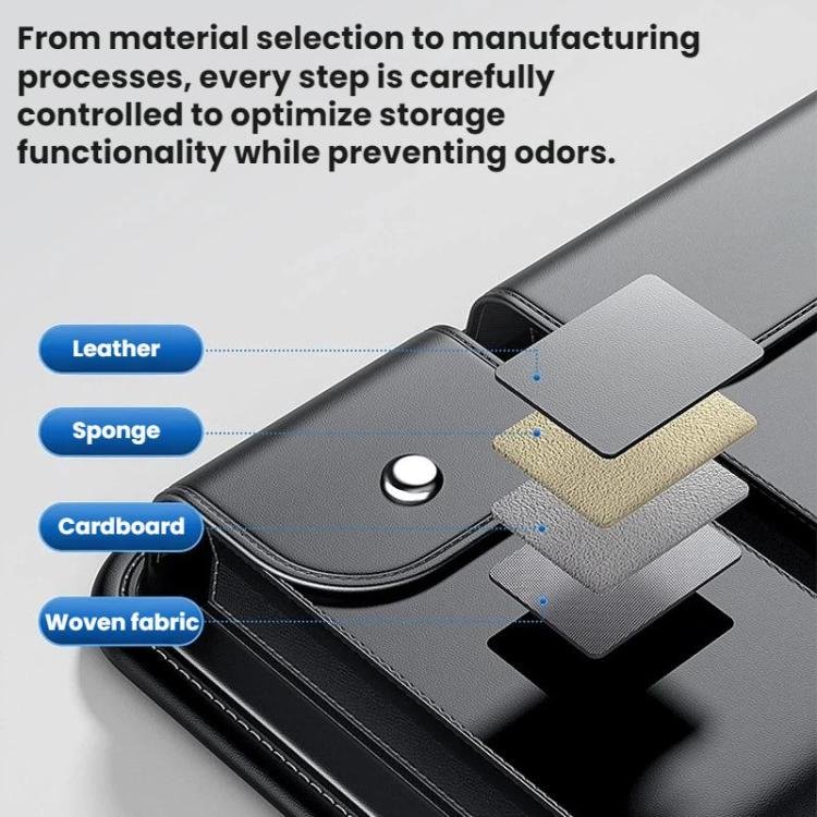 Organizador Multifuncional KABULUN para Pala de Sol com Porta-Óculos e Documentos — Preto Organizador Multifuncional KABULUN para Pala de Sol com Porta-Óculos e Documentos — Preto - Image 6